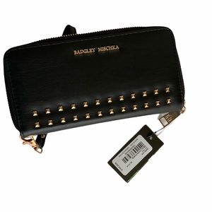 Badgley Mischka Vegan Leathern Wallet Black/Gold